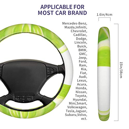 FRUTO DE LIME FRUCA FRUTOS 3D PADRÃO 2 1 CAPA DE CHANDE KIT UNIVERSAL, Adequado para a maioria dos carros