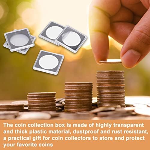 Cápsulas de moedas de 49 mm de YueCoom de 10pcs de 49 mm com caixa de moeda de junta proteger, caixa de caixa de