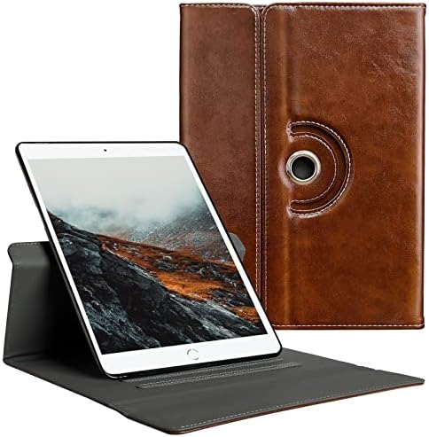 Kuaelen iPad Mini 5/4/3/2/1 Caixa 7,9 polegadas, Couro PU PU PU 360 graus Cobertão de proteção com fechamento magnético, sono automático/wake (marrom