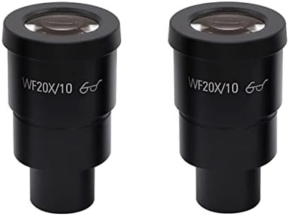 Kit de acessórios para microscópio para adultos 30mm 2pcs wf10x wf20x ocular de campo largo, consumíveis binoculares de microscópio