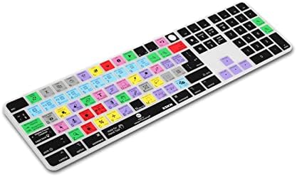 XSKN Photoshop Shortcut PS Hotkey Função Teclado do teclado de silicone para 2021 Lançado teclado Magic IMAC M1 24 polegadas com ID de toque e Teclado Numérico A2520 Acessórios para teclados - Layout UE e EUA