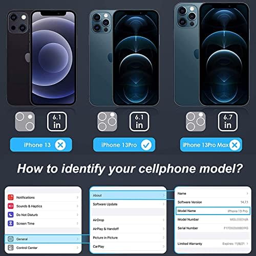[5+2] ViewMoi 5 Protetor de tela de embalagem Compatível para iPhone 13 Pro [6,1 polegadas] Com 2 protetor de lente de câmera de 2 pacote, ferramenta de instalação fácil, [HD Clear] [Anti-Scratch] [Case Friendly] [Free Bubble]