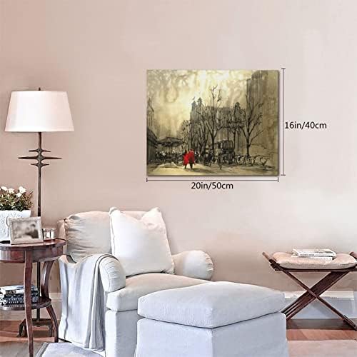 Casal IN Love Walking Walk Wall Art Painting By Numbers Acrylic Oil Painting Arts Gallery envolve a arte doméstica moderna