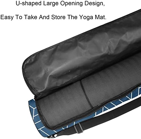 Llnsupply Yoga Mat Bag, Bolsa de ginástica de ioga com Oxford durável - zíperes duplos, grande abertura em forma de U e correia ajustável, se encaixa na maioria