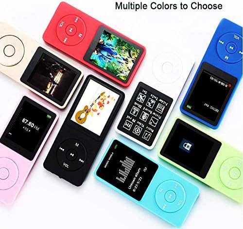 MP3 Player, Music Player com Cartão Micro SD de 16 GB, Presidente de Construção/Foto/Video Play/FM Radio/Voice Recorder/E-Book