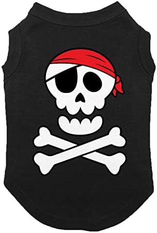 Pirata Skull & Crossbones - camisa de cachorro