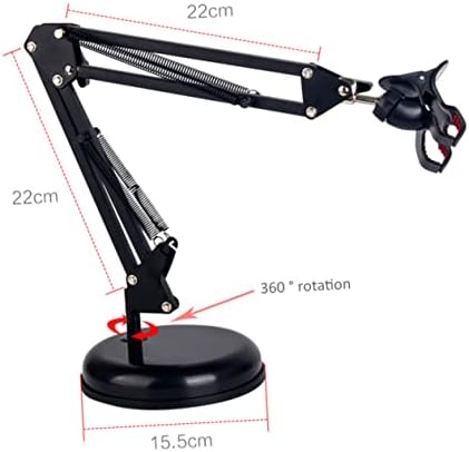 Solustre Desktop Titular do celular Mobile Stand Stand Ajuste Ajuste suporte móvel Suporte de suspensão ajustável Brilho de tesoura Stand Microfone Arm Stand Desktop Microfone Stand