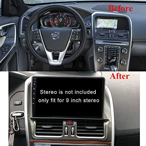 Rádio de carro de 9 polegadas Fascia Frame para Volvo XC60 S60 2014- DVD GPS Navi Player Painel Dash Kit de instalação