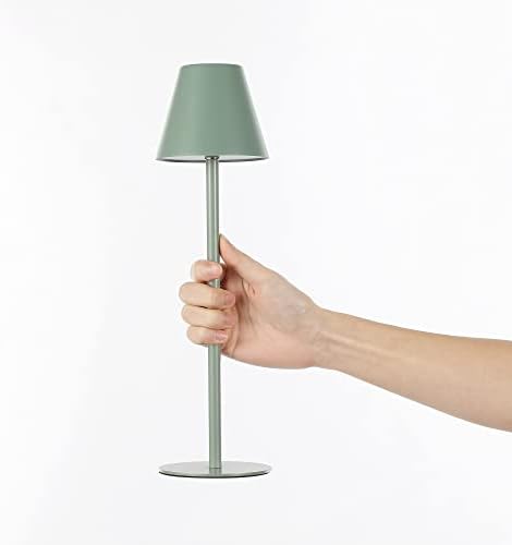 Lâmpada de mesa LED sem fio Ledlux, lâmpada de mesa recarregável, luz noturna pequena sem fio, luz de mesa moderna de metal,