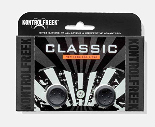 Kontrolfreek Classic for PlayStation 3 e Xbox 360 Controller | Tomeiro de desempenho | 2 arranha-céus côncavos | Preto