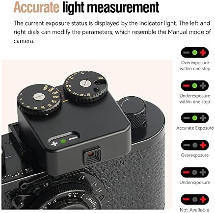 Ttartisan Light medidor Dois mostradores compatíveis com câmeras de montagem de sapatos frios corpo de latão