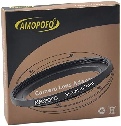 Adaptador de filtro anel de 55 mm a 77 mm/55 mm a 77 mm de filtro da câmera para 77 mm UV, nd, Cpl, anel de metal para cima