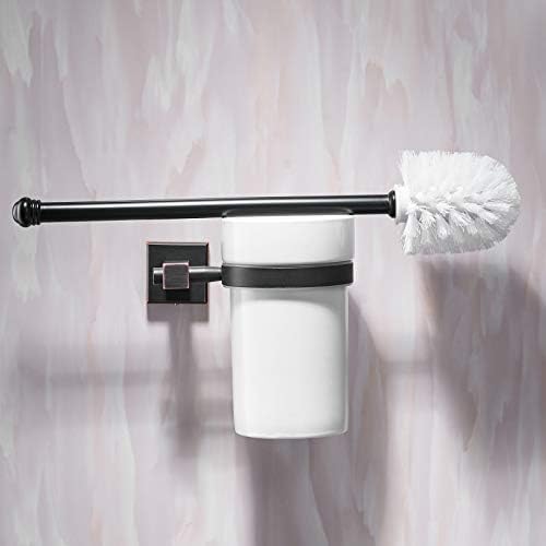 Sweejim Bush Brush Setors de estilo moderno Brush de banheiros Crepador de banheiros Cerâmica Acessórios de banheiro preto