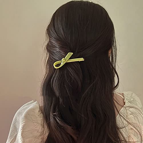 Cabelo de cabelo Bowknot Hairpin Hair Barrettes Bangs Clipe Late Clipe Duckbill Clip Hair Acessórios para meninas