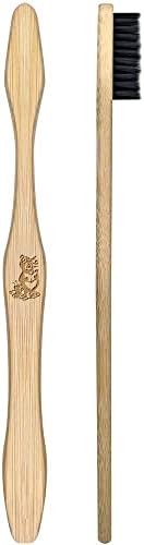 Escova de dentes de bambu de pinguim e mouse de Azeeda
