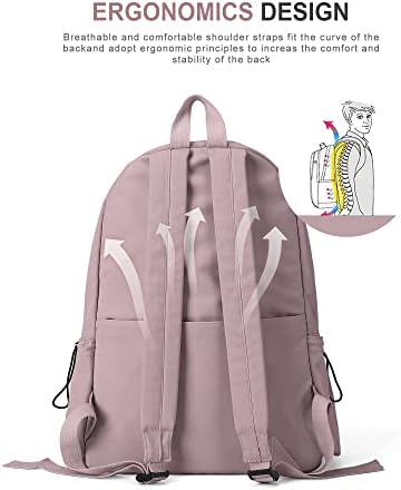 VECAVE School Backpack Purple Wateropers Imperperpecto Bagamento Casual de Viagem Casual Rucksack Daypack Mochilas para Menina Mulheres Mulheres da Escola College Mochila Para Meninas Para Meninas Para Meninas