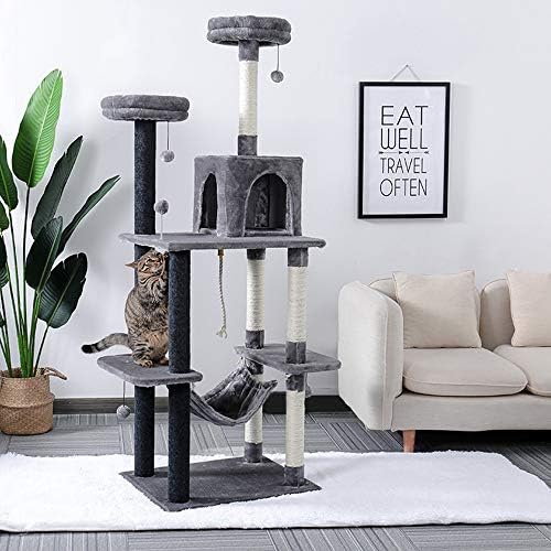 N ++ A 69 Condomínio da torre de gatos Remunhas de mobília Post Hammock para gatinhos petocas