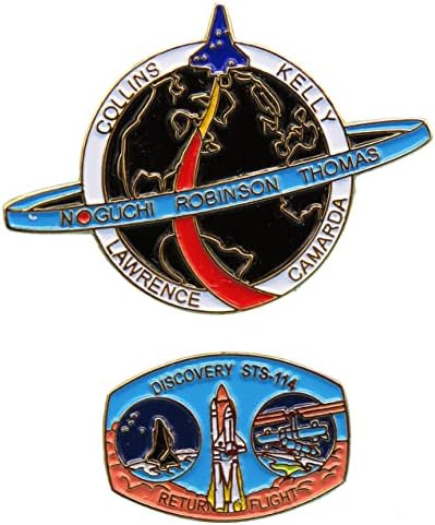 NASA Par de pinos vintage STS-114 Space Shuttle Return to Space