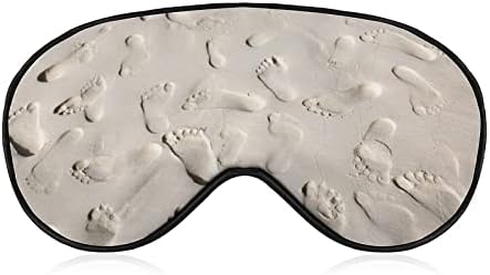 Pegadas nas máscaras de praia máscaras capa de olho Blackout com cegueira elástica de cinta elástica ajustável para homens homens