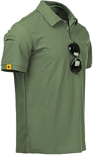 Iluminação geek masculina camisa pólo que ganha suor de manga curta de manga curta camisetas de golfe ao ar livre