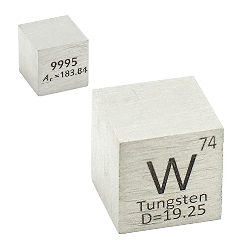9 PCS Element cubo Conjunto de cubos de densidade de 10 mm de até 99,99% Coleta periódica de tabela periódica Yttrium tungstênio nióbio