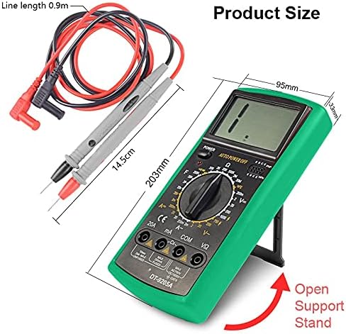 XWWDP Professional Auto Tester Multímetro HD Tela colorida ultrafina Medidor de tensão inteligente