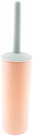 Wionc Deep Cleaning Vaso vaso sanitário pincel slim compacto plástico e suporte com tampa de tampa para armazenamento de banheiro - resistente