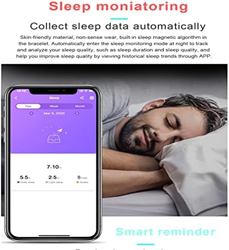 UCCE Bluetooth SmartWatch, rastreador de fitness de tela de toque completa de 1,3 polegada, monitor de sono com frequência