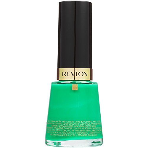 Esmalte de unhas de revlon, esmalte resistente a chips, acabamento brilhante de brilho, em azul/verde, 571 Posh, 0,5 oz