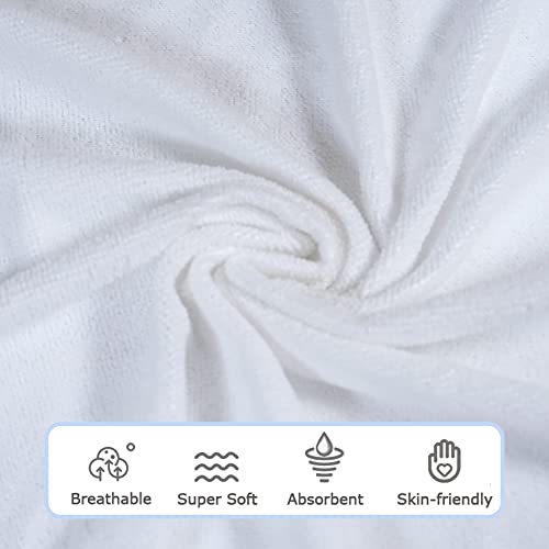 Saftan Baby Bath Hapeled Toalhas com 5 panos de bebê, toalha de bebê super macio e absorvente e panos de rosto para