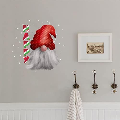 Gnome de Natal Adesivos de parede feliz decalques de parede de natal PVC Decalque Dwarf Janela Adesivo Diy Wall Art Decor para a