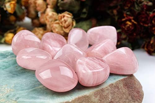Yunoun Natural Rose Quartz Gemstone Bulk e Grande Cristal para Wicca, Reiki e Cura de Cristal de Energia, Caçando, Cabbing, Rochas da Fonte, Decoração