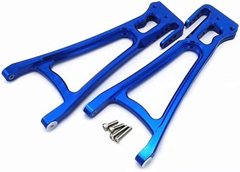 Para Traxxas 1/10 E-REVO 2.0 VXL 8633 8634 Braços de suspensão superior traseira de alumínio L+R Blue