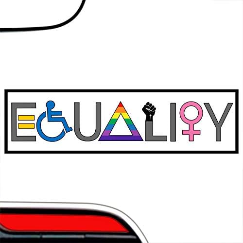 Igualdade Bumper Sticker-Somos todos poderosos valiosos merecedores e igual Decal