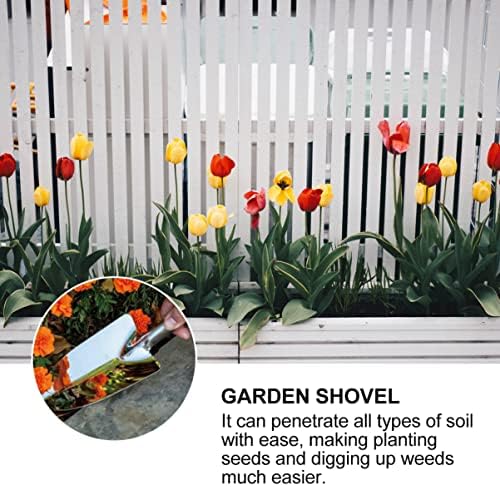 DOITOOL GARDEN Hand Shovel Flower Legitables Planting Shovel Gardening Garden com escala para cair a escavação de
