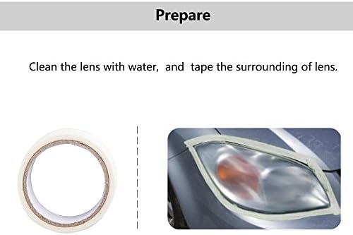 Kit de restauração de lentes do farol do carro FMS, ferramenta de polimento de limpador de faróis Restaurar os faróis,