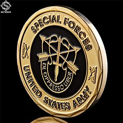 Forças Especiais do Exército dos Estados Unidos Green Bolets De Oppresso Liberate From Opression Challenge Coins Collectible