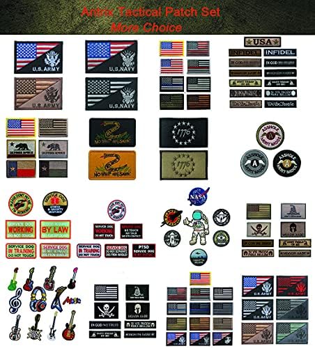 Antrix 2 PCs Linha azul fina Bandeira dos EUA/Serviço Dog Ovelha Cão Tactical Polícia Militar Patch Hook & Loop emblema Patch