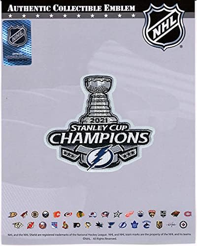 Tampa Bay Lightning não assinado emblema nacional 2021 Stanley Cup Campeão Jersey Patch - Jerseys autografadas da NHL