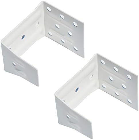 Suporte de suporte central CuteLec 2 Pacote de cor branca para o suporte de 2 cegas de alto perfil.