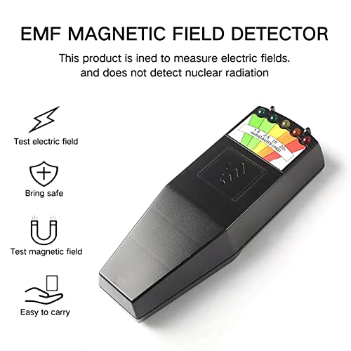 K2 EMF medidor Digital Eletromagnético Testador de Radiação Handheld 5 LED Gauss EMF medidor para caça aos fantasmas Segurança pessoal A1 Red