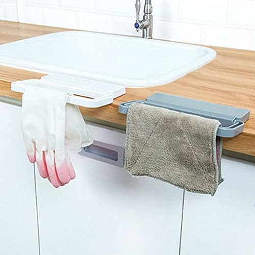 Espalhar o banho de toalha de toalha de toalha rack de cano de barro de cano montado na parede barra de toalha sem perfuração