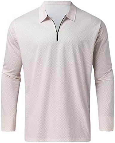 Impressão listrada casual masculino de duas peças colarinho de zíper de manga longa de maiza de blusa de bote de cordão de cordão grande maiô