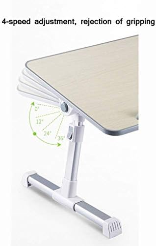 Mesa do laptop Lhlllhl para cama, bandeja de mesa portátil com pernas dobráveis, notebook ajustável em altura Stand