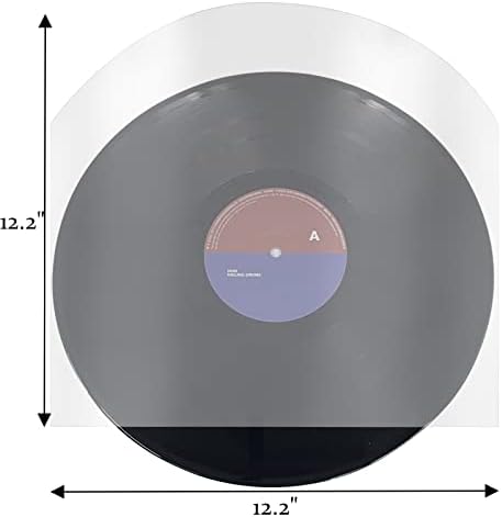 50pcs 12 Registro de vinil Sleeves interna LP Mangas internas Anti estático de fundo estático com PE fechado para registros de vinil