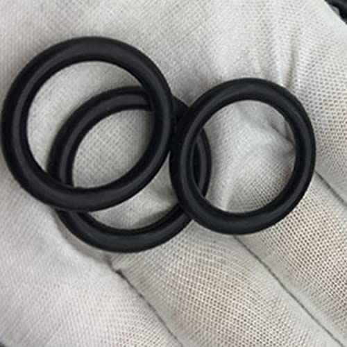 Othmro 10pcs Nitrile Rings Rings, arame de 2,4 mm DIA 47mm od métrica de vedação NBR arruelas de borracha de nbr para vedação