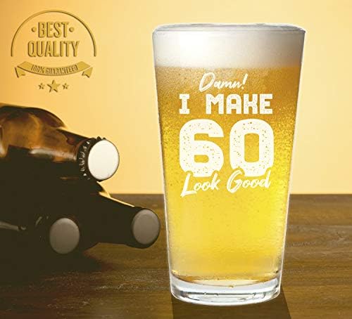 Veracco caramba, eu faço 60 parecer bem 60 anos de cerveja Pint 60º presente de aniversário para ele seus sessenta e fabulosos