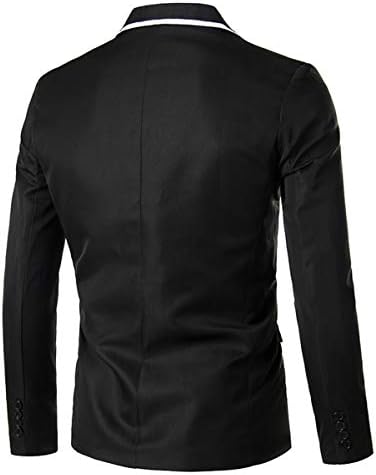 Moweja Men's Sport Coats & Blazers Slim Fit One Button Fashion Mody Sonos Casacos