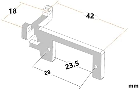 Montagem do servo da caixa de direção da caixa de engrenagem Atozs para 1/14 RC Trailer de caminhão RC Man ACTROS Car DIY Peças,