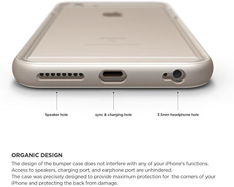 Caso do iPhone 6s Plus, ELAGO® S6 + Caixa de pára -choques de alumínio para o iPhone 6s Plus Somente + filme de proteção frontal + filme de proteção traseira incluído - embalagem completa de varejo